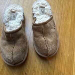 UGG Chestnut Suede Slippers